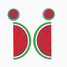 watermelon earring pending jewel 3d print model - Mito3D