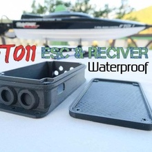 waterproof box esc & reciver - ft011 racing boat model salt water improvement game vehicles 3d print model - Mito3D