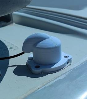impermeable techo ojal cable pasar estanco 3d print model - Mito3D