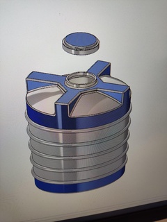 watertank box depósito agua caja 3d print model - Mito3D
