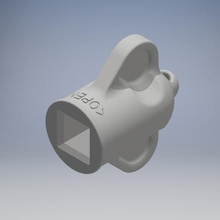watertap opener keychain version gadget tool pocket water tap 3d print model - Mito3D