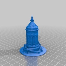 watertower mannheim - germany architecture 3d scan scanning board boardgame boardgames game games building buildings gaming history ho scale miniature modeling model scanner sight tabletop structures 3d print model - Mito3D