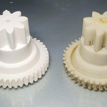 waterwheel sprocket tool repair pinion gear engine helical 3d print model - Mito3D