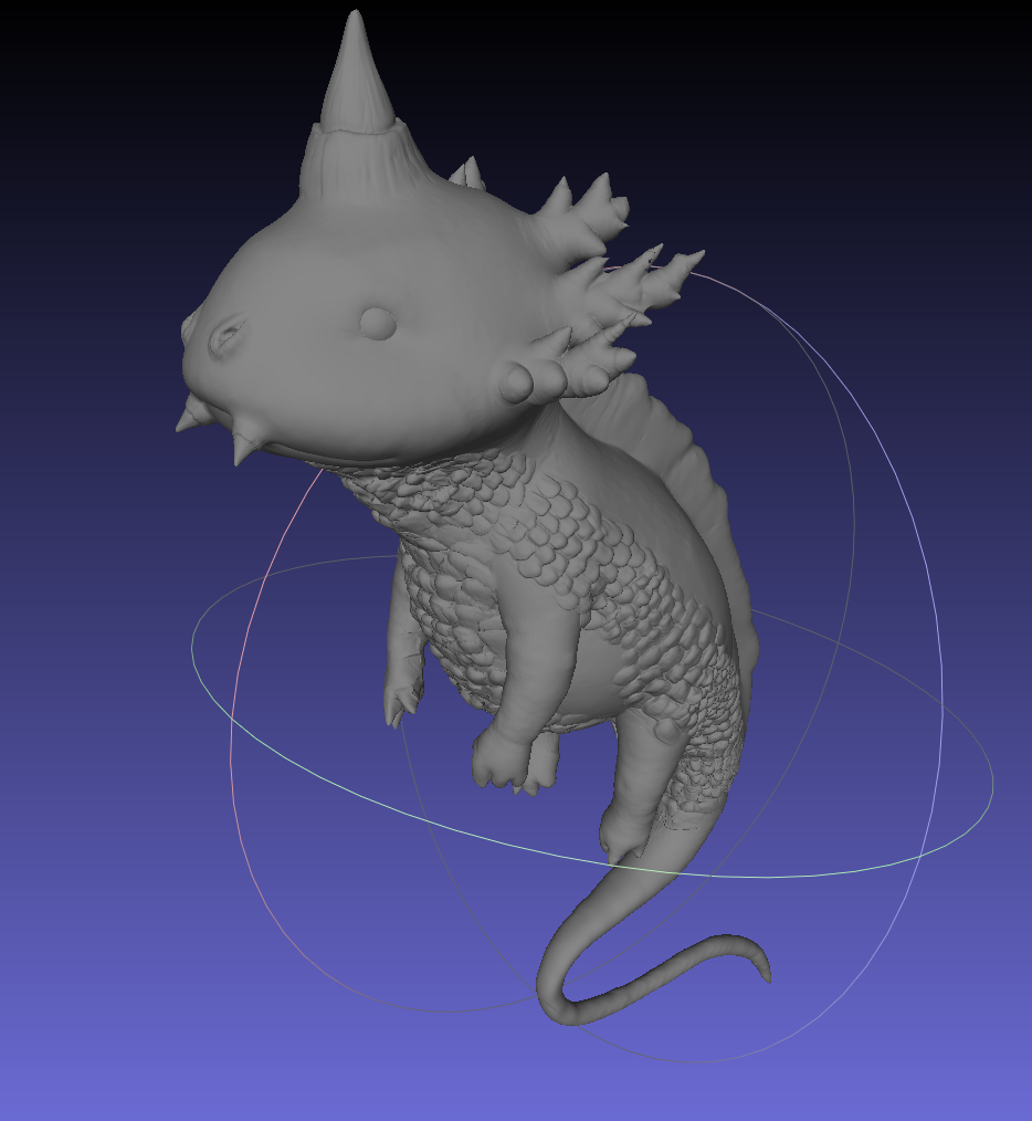 sulu Ejderha ıslaklık Su oyuncak Sanat 3D print model - Mito3D