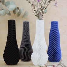 wave 02 home decor accessories interior vase flower 3d print model - Mito3D