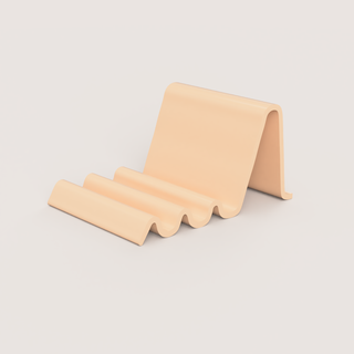 wave phone stand 3d print model - Mito3D
