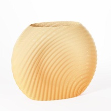 wave vase art design decor pot 3d print model - Mito3D