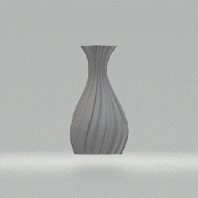 wave vase 3d print model - Mito3D