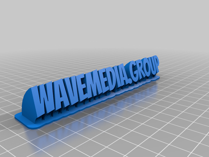 wavemediagroup customized office home work desk 3d print model - Mito3D