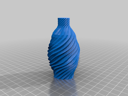 wavevase Home decoration flower vase spiral mode decor deco home 3d print model - Mito3D