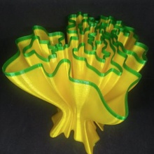 wavey coral vaso a casa decoração decorativos o de flor da espiral torcida do vasos modo 3d print model - Mito3D