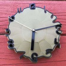 wellig clock v2 home analog-Uhr Kunst Kunstprojekt genial awesomeness awesomesauce Uhr Gesicht cool creative kit Projekt Zeit Wand-Uhr waveywednesday wavywednesday Dekor 3d print model - Mito3D