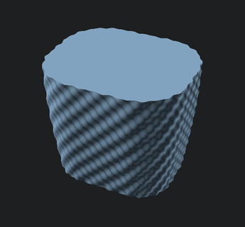 ondulado recipiente vaso modo paramétrico recipientes caixa organização armazenamento 3d print model - Mito3D