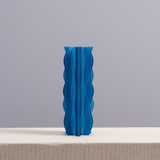 wavy knot vase mode slimprint home decor stl abstract organic unique distinctive illusion 3d print model - Mito3D