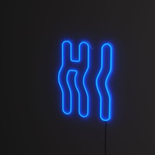 wavy neon light 3d print model - Mito3D
