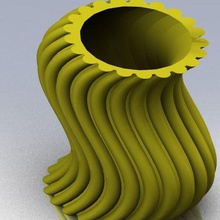 wellige Ding vase home Dekor Bleistift-cup wellig schön Blume fantasy Niedlich - Erstellung 3d print model - Mito3D