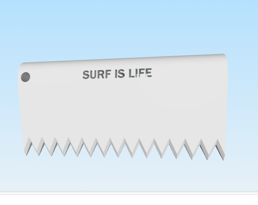 cire dissolvant surf cera tabla outils wakeboard 3d print model - Mito3D