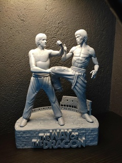 yol Ejderha Bruce Lee Chuck Norris Sanat 3d print model - Mito3D
