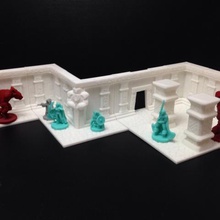 wayfarer modular dos anões hall terreno telhas de 18mm escala jogo 3d print model - Mito3D