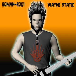 Wayne statico fan arte metallo roccia chitarrista chitarra 3d print model - Mito3D