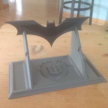 waynetech batarang display stand props 3d print model - Mito3D