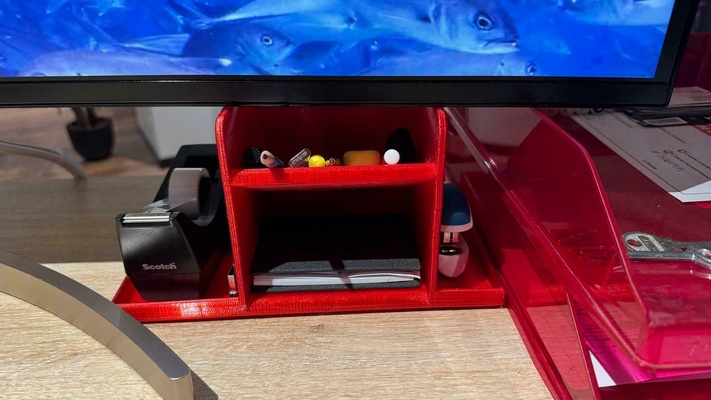 wazz store desk organizer office stationery storage box pen holder r3d fusion 3d print model - Mito3D