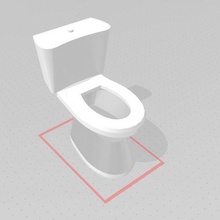 wc de l'architecture 3d print model - Mito3D
