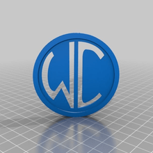 wc logo art signs logos 3d print model - Mito3D