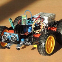 4wd intelligente Roboter-Auto Spiel - Spielzeug smart Auto smartphone in der Robotik rc-car rc4wd arduino 3d print model - Mito3D