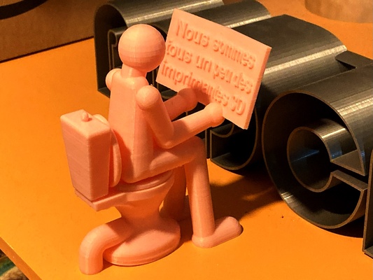 we 3d impressoras arte humor banheiros impressora 3d print model - Mito3D