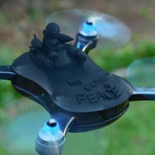 we come peace not gadget alien drone spaceship tealdronechallenge teal sport weapon 3d print model - Mito3D