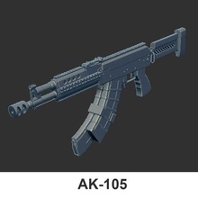 weapon gun ak 105 3d print model - Mito3D