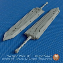 weapon pack 011 art gundamaccessories weaponpack 3d print model - Mito3D
