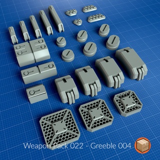 weapon pack 022 gundamweapon gundamaccessories 3d print model - Mito3D