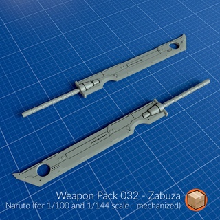 arma pacote 032 gundam acessórios gunda pacotes armas 3d print model - Mito3D