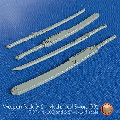 weapon pack 044 art gundams packs gundam accessories 3d print model - Mito3D