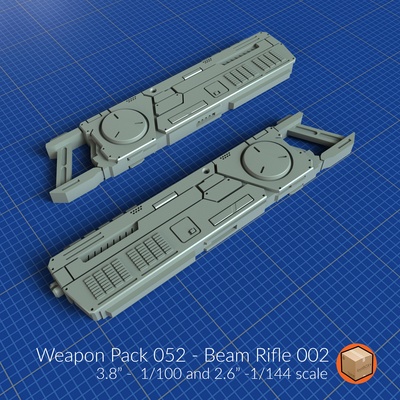 weapon pack 052 art print at 02 resolution crisp sharp details 3d print model - Mito3D