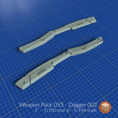 weapon pack 053 art print at 02 resolution crisp sharp details 3d print model - Mito3D