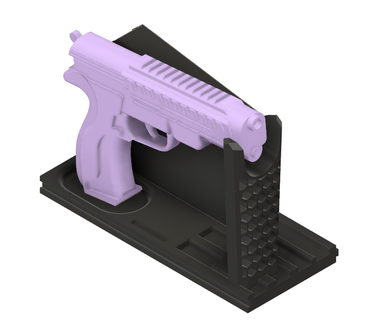 Waffe Gestell verschiedene Gewehr Kabinett Softair 9mm Stand Walther 3d print model - Mito3D