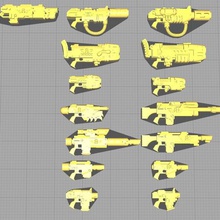 arma estante astra militarum imperial Guardia rifle láser toy_game_accessories 3d print model - Mito3D
