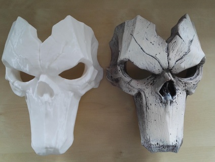 wearable darksider 2 mask darksiders death cosplay skull 3d print model - Mito3D