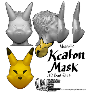 indossabile Schermo keaton maschera Maggiora's coppie majora zelda cosplay 3d print model - Mito3D