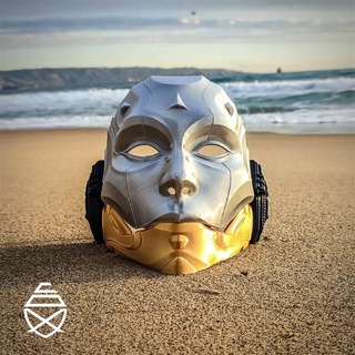 tragbar Droide Maske Pfeife Kunst flexibel Ender Skulptur Schädeldroide Schädel tot Halloween Cyberpunk Cosplay 3d print model - Mito3D
