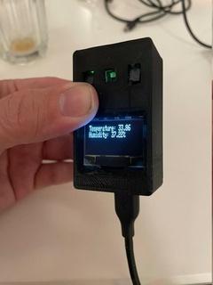 weather station oled sht31 arduino nano display electronics 3d print model - Mito3D