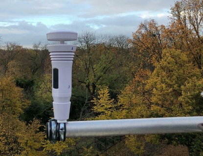 hava akışı fırtına korkuluk binmek 45mm m8 boru kelepçe adaptör balkon sabitleme jöle dirsek borular tüp Meteoroloji istasyonu durumu sistemi sensörler istasyon sensör dış mekan Bahçe 3d print model - Mito3D