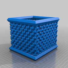 weaved box flecht home containers 3d print model - Mito3D