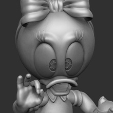 Webby vanderquack stl 3d imprimable webbigailwebby Mickey Souris Minnie Walt disney dessins animés Disneyland statue miniature scrooge mcduck Pluton Donald vallée 3d print model - Mito3D