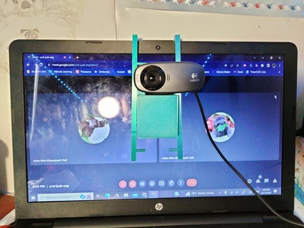 webcam holder zoom meetings meeting interview 3d print model - Mito3D