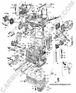 weber 32 drtm Solex 28 partes carboidratos dual acelerador renault Volvo Youngtimer foca motor 5 34 drt 3d print model - Mito3D