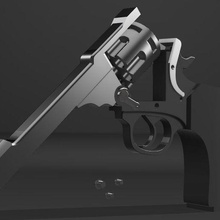 webley mk vi gadget pistol fun black peaky blinders weapons 3d print model - Mito3D